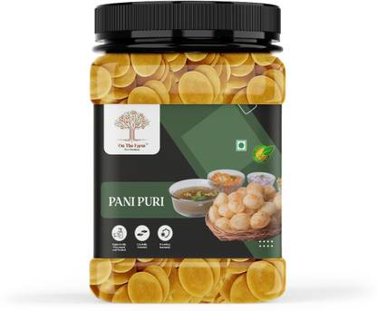 on the farm Pani Puri | Crispy & Flavorful Street-Style Delight | Tangy & Spicy Taste Fryums