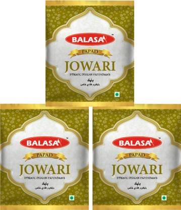 balasa JOWARI 400GMS Papad x 3 packets (Pack of 3)