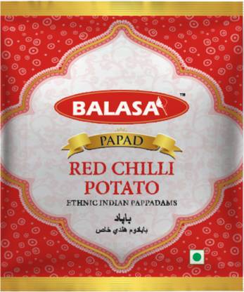 balasa RED CHILLI POTATO 400GMS Papad Masala Papad