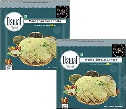 mn star OSWAL MOONG SPECIAL PAPAD Masala Papad (Pack of 2)