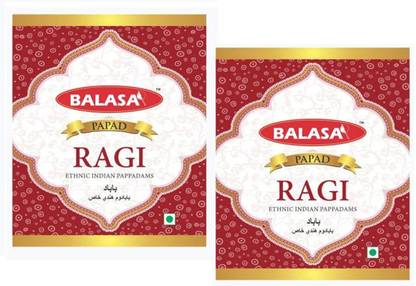 balasa RAGI (Nachni) Papad - 400GMS x Pack of 2 (Pack of 2)