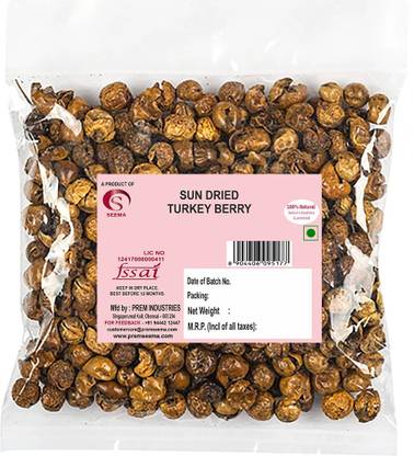 Seema Sun Dried Turkey Berry, 200 Grams (sundakkai Vathal) Fryums 200 g Fryums