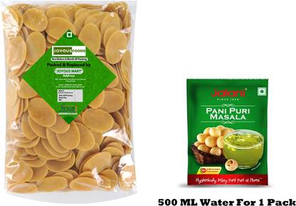 JOYOUS FOODS Instant Pani Puri Papad | Dry Gol Gappa, Dry Fuchka, Puchka Fryums Fryums