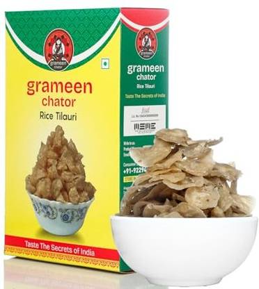 Grameen Chator Rice Tilauri | Traditional Indian Crunchy Snack Fryums