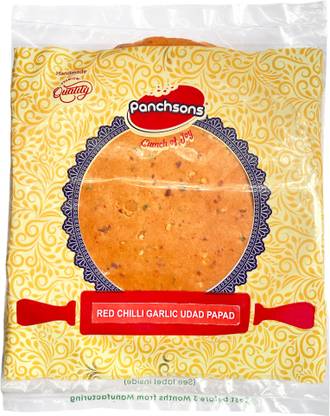 PANCHSONS RED CHILLI GARLIC UDAD PAPAD Masala Papad