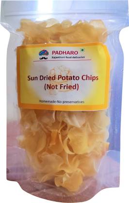 PADHARO Raw Potato chips (not fried) | Suitable for Vrat, Upvas, Falhar, Fasting| Fryums