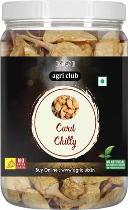 AGRI CLUB Curd Chilli (More Millagai) Fryums