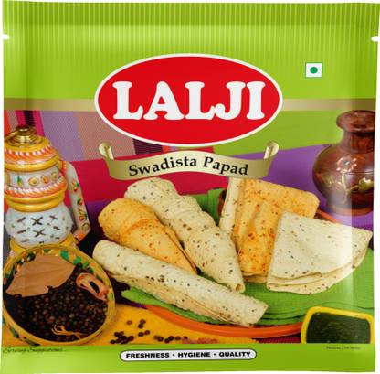 lalji Swadista Bikaneri Papad 400Gm Bikaneri Papad Crispy and Indian Papad Masala Papad