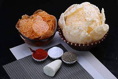 ANUVAN FEEL THE UTSAV Fast Special Papad | Sabudana Traditional Pappad Red Chilli Fasting Special Fryums