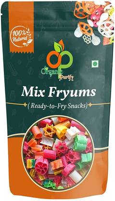 Organic Purify Mix Fryums Ready-to-Fry Papad Snacks 400GM Fryums