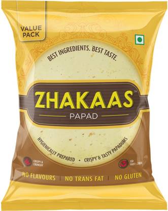 Zhakaas Machine Made Papad 400g Masala Papad