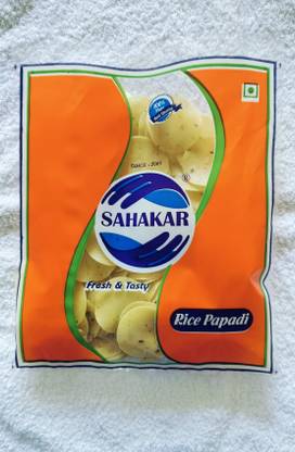 SAHAKAR Jeera chilli Rice Papad/Khichiya Papad (Coin size) Jeera Papad