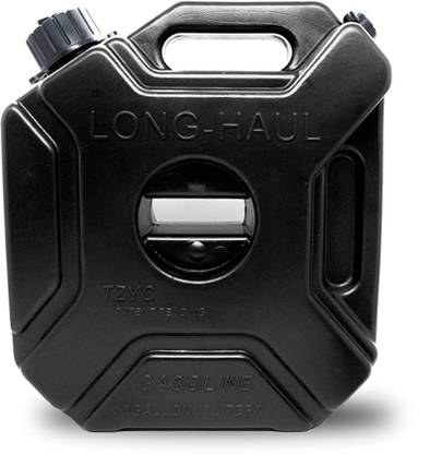 OBEROI'S TRADERS Universal Black Fuel Jerry Can With Clamp and Cap For Motorcycle, Car, SUV 5 L Fuel Can