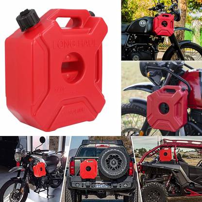 AXWee Universal 5 Liter Jerry Can for Motorcycle, Car, SUV etc (Red) 5 L Fuel Can
