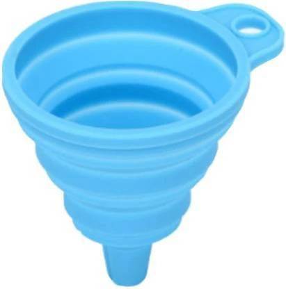 PAPUDINO Silicone Foldable Kitchen Liquid Tool Folding Portable Funnels Collapsible Style Silicone Funnel  Silicone Funnel