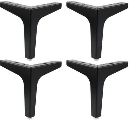 wckart Metal Sofa Legs for Cabinet Table Cupboard Couch Sofa (Matte Black) (Large) 5 INCH 4 PIC Sofa Legs