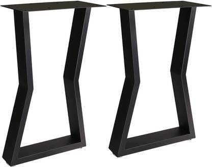 VENTUOS Metal Legs for Table, Dining Table Legs - Set of 2. (M Shape) Table Legs