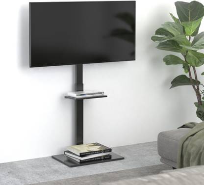 ERGO SOLUTION HEIGHT-ADJUSTABLE STEEL TV FLOOR STAND For most 32”~55” TVs up to 35 kg/77lbs TV Stand Base