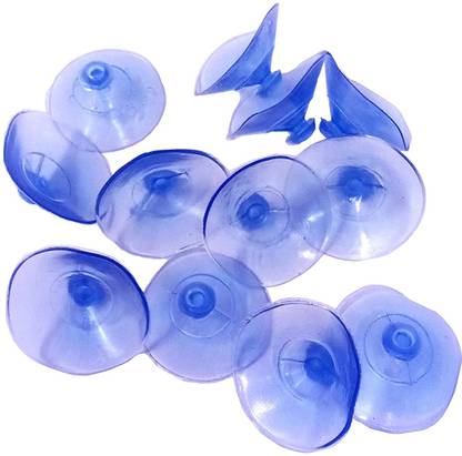 EXCEL IMPEX Vacuum Suction Cup Sucker Pads Without Hooks-PVC Bush for Glass 35 mm Dia 10 Pcs Rack Side Fitting