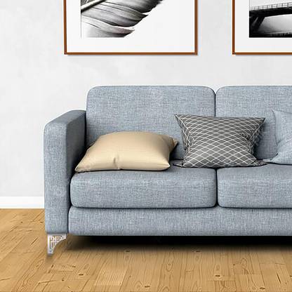 Delicate 4" inch Set of 2 (Silver) Crome Sofa Legs