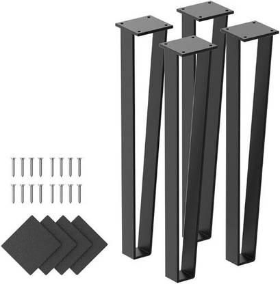 CARTVILLA (16 IN) Metal Bench Legs Set of 4 Triangle-Shape Heavy Duty Table Legs Table Legs