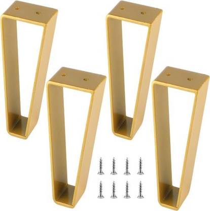 CARTVILLA 12 Inch Trapezoid Furniture Legs 4pcs, Solid Steel Furniture Hairpin Leg Table Legs
