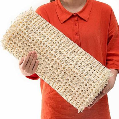 AM CANING WORK Natural Rattan cane premium hexagon mesh roll for DIY project / Decor home Table Placemat