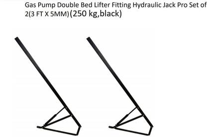Sanjari Double Bed Lifter Fitting Jack Set of 2 Frame (3 FT X 5MM)250 KG Gas lift Hydraulic