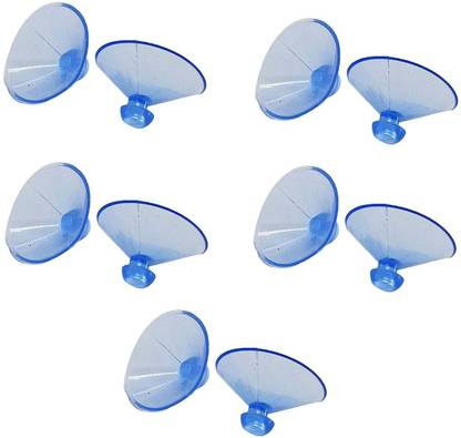 VicTac Rubber Glass shelf Vacuum Button , Suction cup glass fixture Transparent Rack Side Fitting