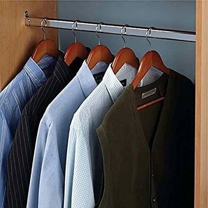 Volo Stainless Steel Oval Closet Rod with End Supports (Size : 4 ft.) Hanger Holder