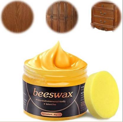 g mall Honey Wood Polish With Sponge 70Grm Pack Of 2 Suitable For Wood & Sunmica Safety Bumper