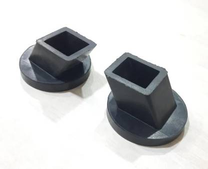 SR Square Cross Cradle Rubber Legs Sofa Legs