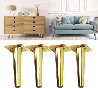 uniquella Premium Quality Cone Shape Bend 4 Inch Sofa Legs Mounting Screw Include. Sofa Legs