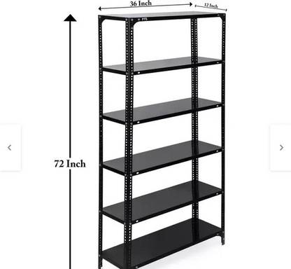 Aknoteek Slotted Angle 6 Shelves Multipurpose rack, office rack, shoe rack ,kitchen rack Luggage Rack