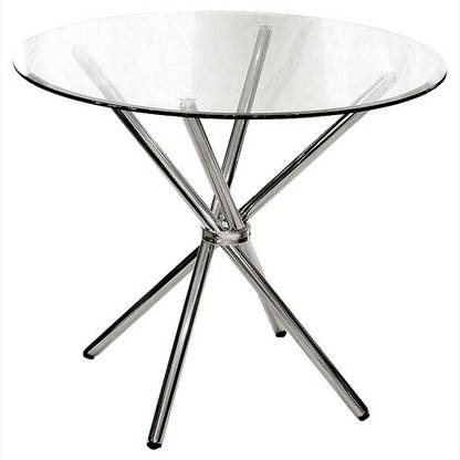 GOYALSON Steel Modular Furniture Folding Cross Table Frame (Only Frame Without Glass) Table Frame