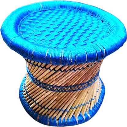 BHOOMI ENTERPRISES Pure Handmade Bamboo Stool Mudda/Mudha/Muddi /set-2 Bar Stool Base
