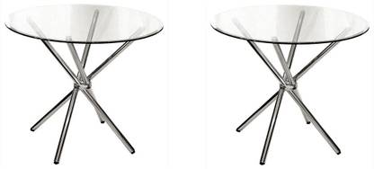 GOYALSON Steel Modular Folding Cross Table Frame (Only Frame Without Glass) 2 PEC Table Frame