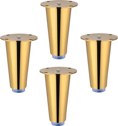 LAPO Stainless Steel 3 inch Sofa Legs/Cone Shape Sofa Leg(Gold Finish)Pack of 4 pc Sofa Legs