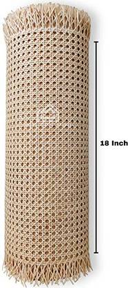 AMC CANING WORK Natural Rattan cane premium hexagon mesh roll for DIY project / Decor home Table Placemat