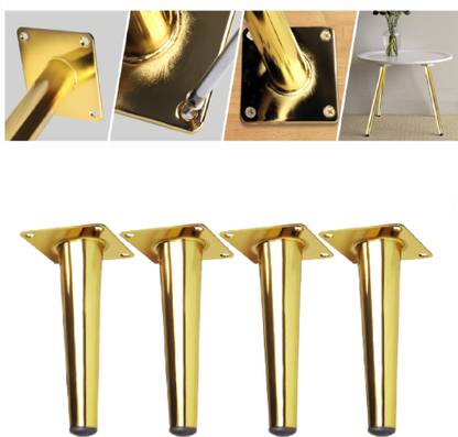 uniquella 4 Pcs Royal Shiny Look Sofa Corner Legs Couch Legs Height 4 Inch Screw Include. Sofa Legs