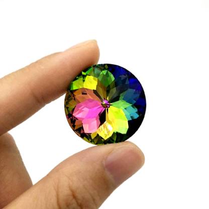 uniquella 50 Pcs 20 mm Multi Color Sofa Cushioning Crystal Buttons Sofa Frame