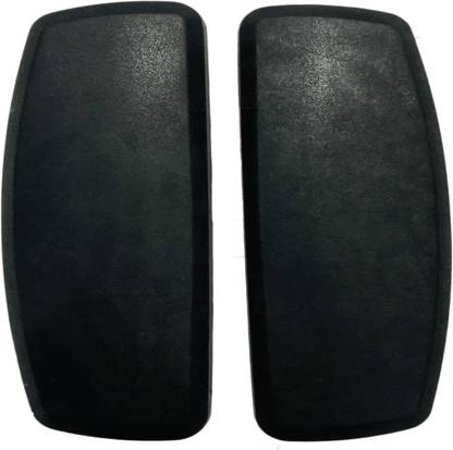 SOMRAJ Office Chair Handle Revolving Visitor Study Chair Armrest Arm pad Replacement Chair Handle (Square pad), Universal Soft PP Office Chair - Set 1 with nut Bolts & Key fit to Every Chair Sofa Arm Rest
