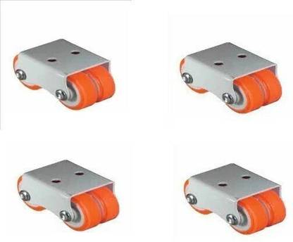NXG 4 WHEEL NON MOVABLE CASTER ORANGE 4PC. Appliance Furniture Caster