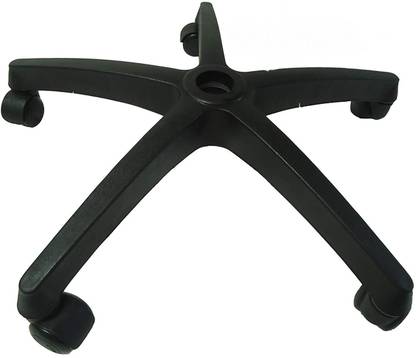 Tarun Office REVOLVING Chair Star Plastic Base Suitable for Every REVOLVING Chair (with Regal Black Wheel) Fixed Furniture Caster