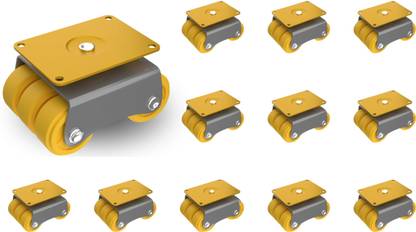 HALSEY Bed Castor Wheels for Furniture, Heavy Duty, upto 500-600Kg,Rotating 360Degree Swivel Furniture Caster