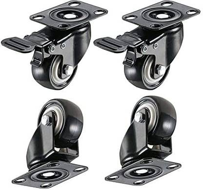 Volo 2 " No Noise Swivel Caster Wheel 2 With Brake and two without brake Fixed Furniture Caster