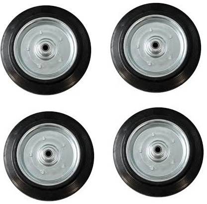 Tanishka Creations Heavy Wheels for Generator, Trolley ( Wheel Size 6 Inches, Bore size .75 inch ) Industrial Furniture Caster