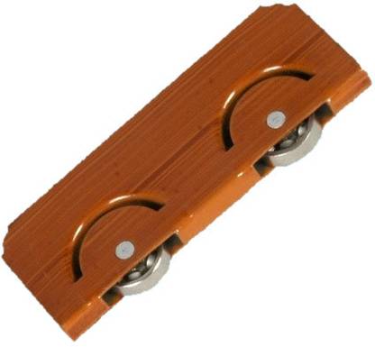 RINTL Metal Double Wheel Roller, Bathroom Roller, Sliding Roller for 8mm Glass Fixed Furniture Caster