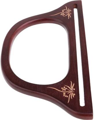 Calandis wooden Handle for Handmade Bag Handbag DIY Bag Hander Purse Handle Red Brown Multipurpose Bag