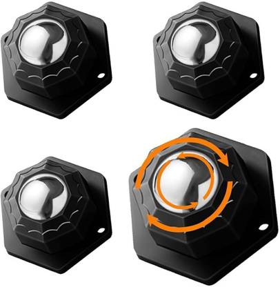 Ofifo Mini Caster Wheels for Trash Can, Storage Box, Small Furniture Swivel Furniture Caster